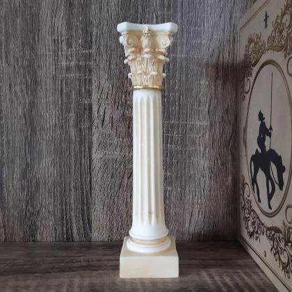 Ancient Greek Corinthian Column Sculpture Handmade..
