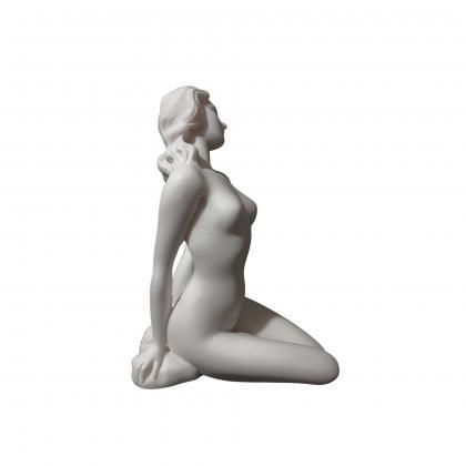Nude Female Aphrodite Goddess Sculpture Alabaster..