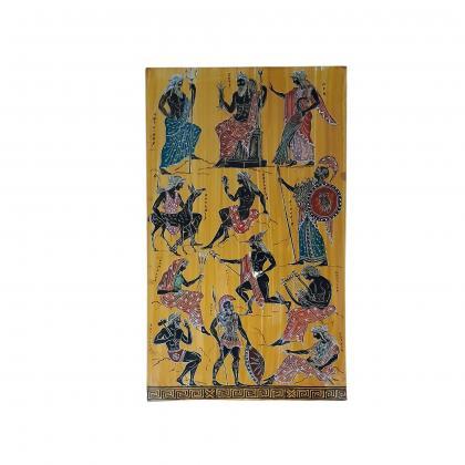 Twelve Olympian Gods And Goddesses Wall Painting..