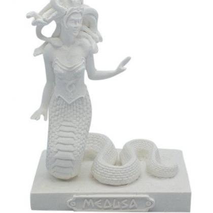 Medusa Greek Mythology Sculpture Marble Handmade..
