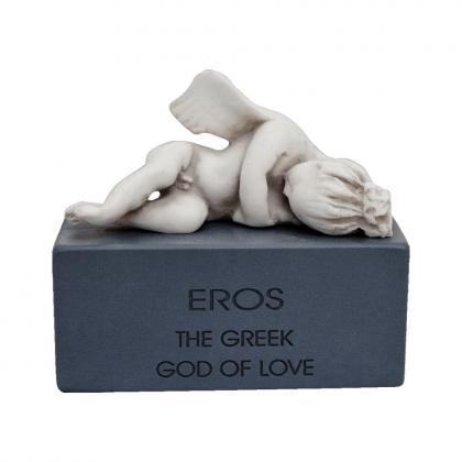 Eros Sculpture The Greek God Of Love Handmade..