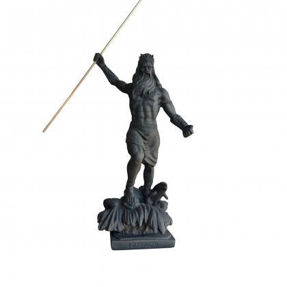 Poseidon Neptune Sculpture Greek Roman Mythology..