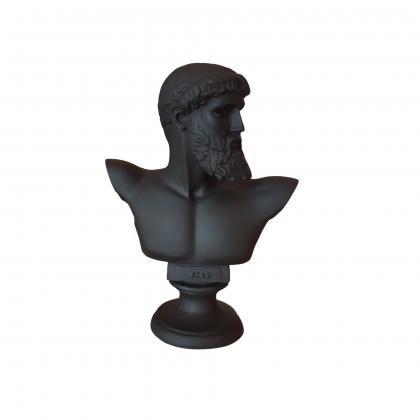 Zeus Bust Head Sculpture Greek Roman Mythology God..