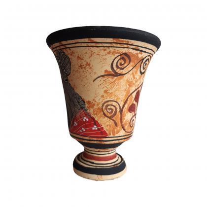 Pythagoras Cup Ceramic Terracotta - Hera Goddess
