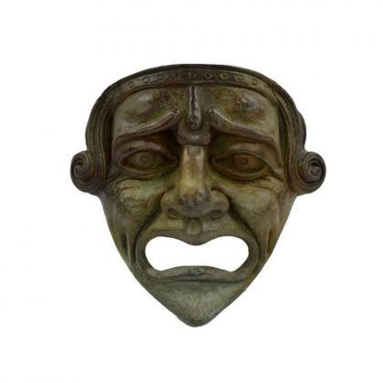 Ancient Greek Tragedy Mask Sculpture - Greek..