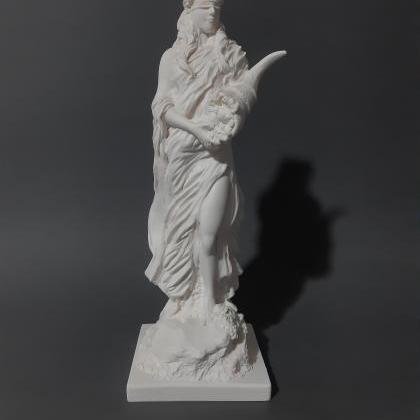 Fortuna Tyche Sculpture Greek Handmade Statue 28cm