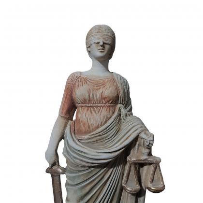 Themis Statue Greek Roman Goddess Of Justice..