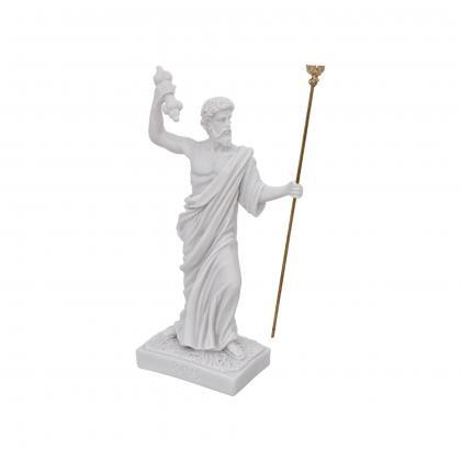 Zeus God Statue Greek Mythology Handmade Alabaster..