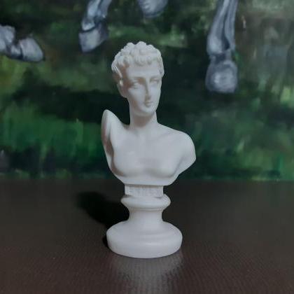 Hermes God Bust Mini Statue Sculpture