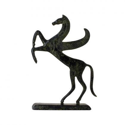 Ancient Greek Pegasus Horse Bronze Sculpture..