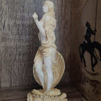 Aphrodite Greek Goddess Statue Handmade Alabaster..