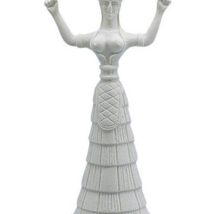 Snake Goddess Greek Mythology Sculpture Marble..
