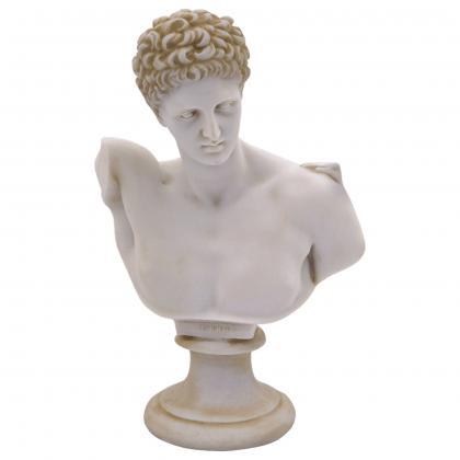Set Busts Statues Of Apollo God, Artemis Diana..
