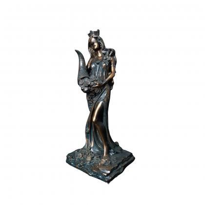Greek Statue Tyche Fortuna Greek Roman Goddess..