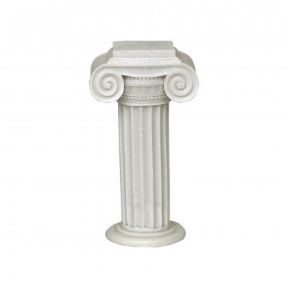 Greek Ionic Column Sculpture Handmade Alabaster..