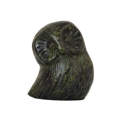 Bronze Owl Sculpture Greek Handmade Figurine..