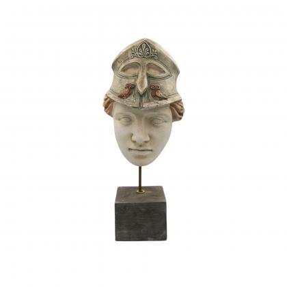 Athena Goddess Bas Relief Statue Mask Plaster..