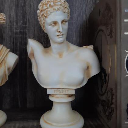 Set Busts Of Hermes, Apollo God And Aphrodite,..