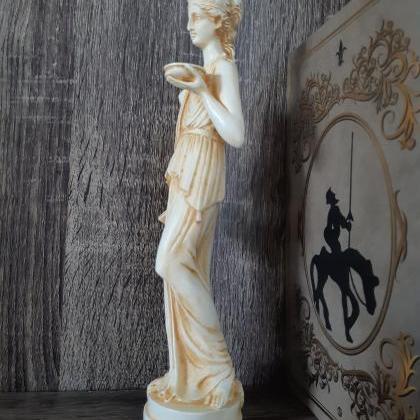 Hebe Goddess Statue Made Alabaster
