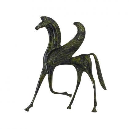 Ancient Greek Bronze Pegasus Horse Sculpture..