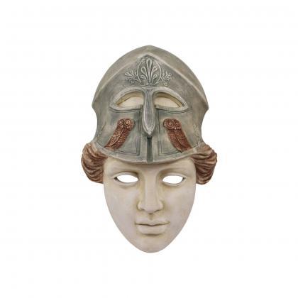 Athena Goddess Bas Relief Wall Mask Plaster..