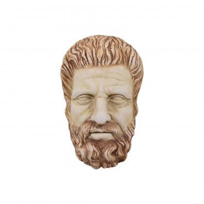 Hippocrates Bas Relief Wall Mask Plaster Sculpture