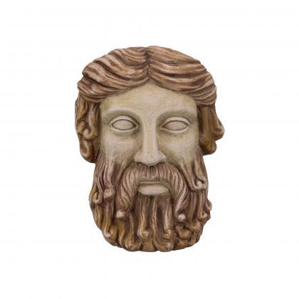 Plato Bas Relief Wall Mask Plaster Sculpture