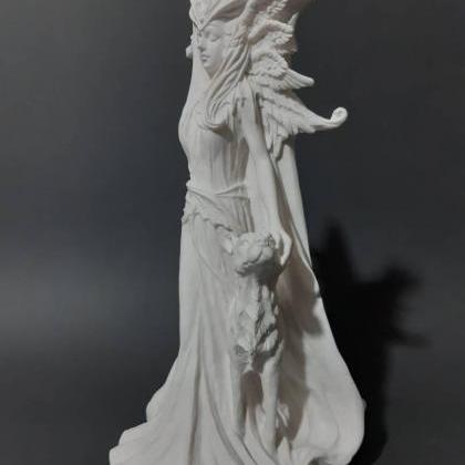 Hecate Goddess Of Magic Statue Handmade Sculpture..