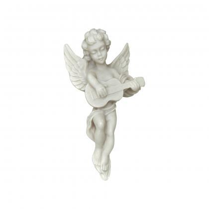 Baby Angel Statue Playing Quitar - Greek Handmade..