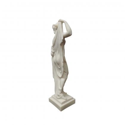 Nude Female Aphrodite Goddess Sculpture Alabaster..