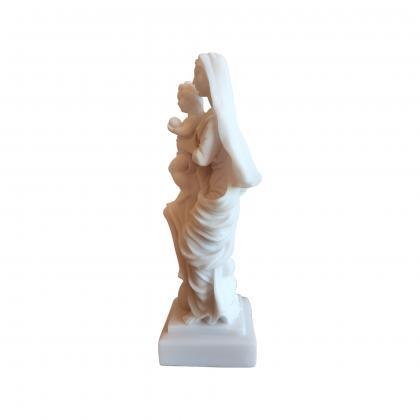 Mary Mother Holding Baby Jesus Sculpture Handmade..