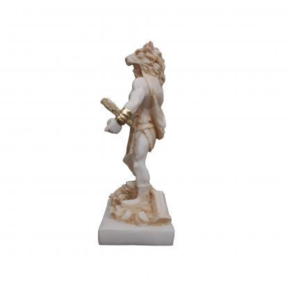Hercules Statue Greek Mythology Alabaster Handmade..