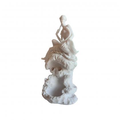 Aphrodite And Swan Statue Alabaster