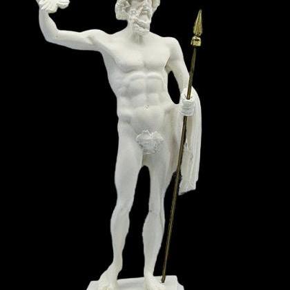 Zeus Jupiter Sculpture Greek Roman Mythology God..