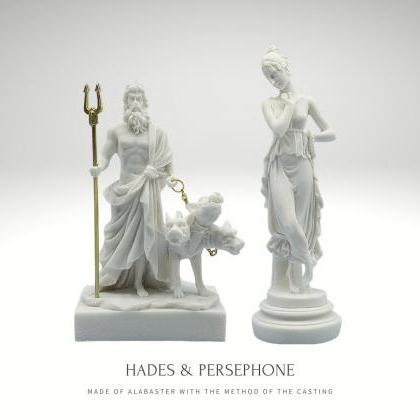 Hades And Persephone Set Statues Alabaster