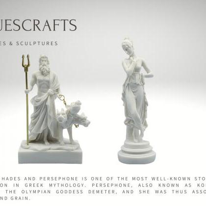 Hades And Persephone Set Statues Alabaster