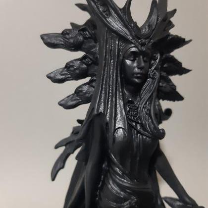 Hecate Goddess of Magic Black Statu..