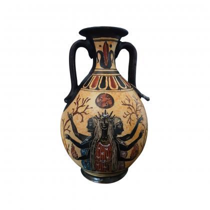 Hecate Goddess Amphora Ceramic Terr..
