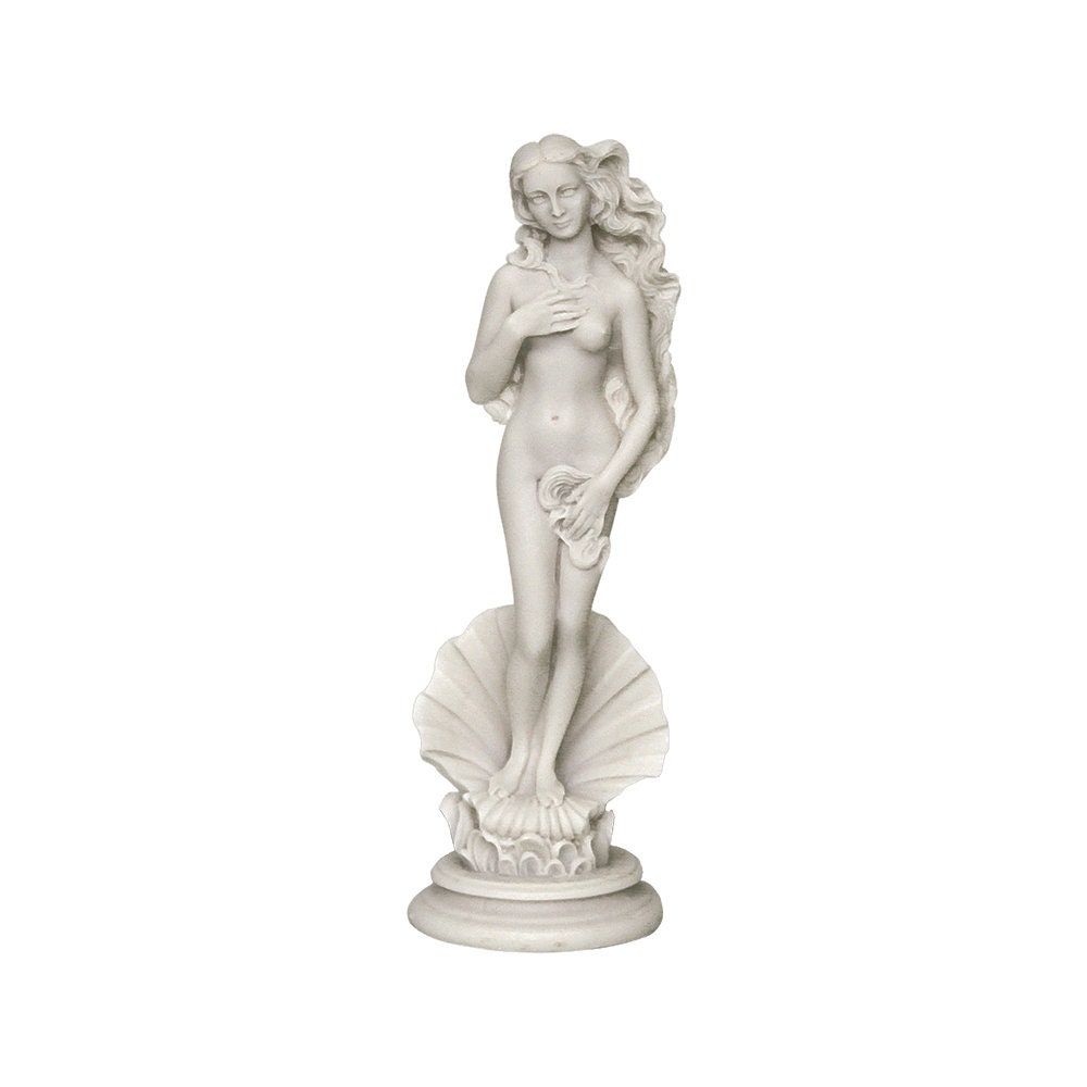 Birth Of Aphrodite Venus Greek Roman Goddess Alabaster Hamdmade Replica Statue 15cm