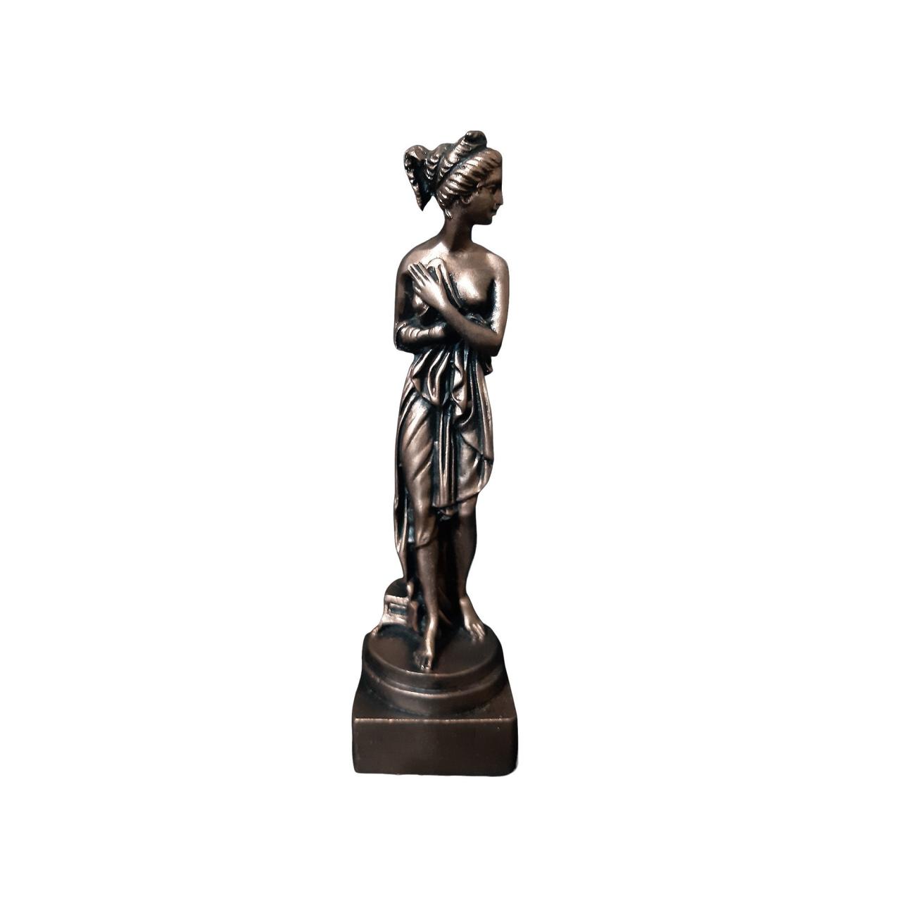 Persephone Greek Goddess Sculpture - The Dancer By Antonio Canova Replica - Handmade Alabaster Statue 15cm
