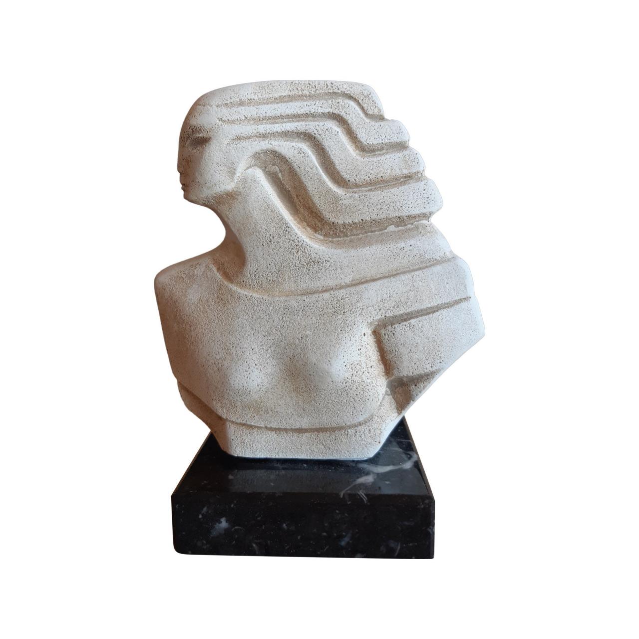 Cycladic Art Idol Statue Woman Bust Head Figurine