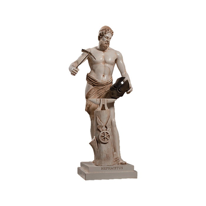 Hephaestus God Statue Made Of Alabaster Museum Quality 60cm