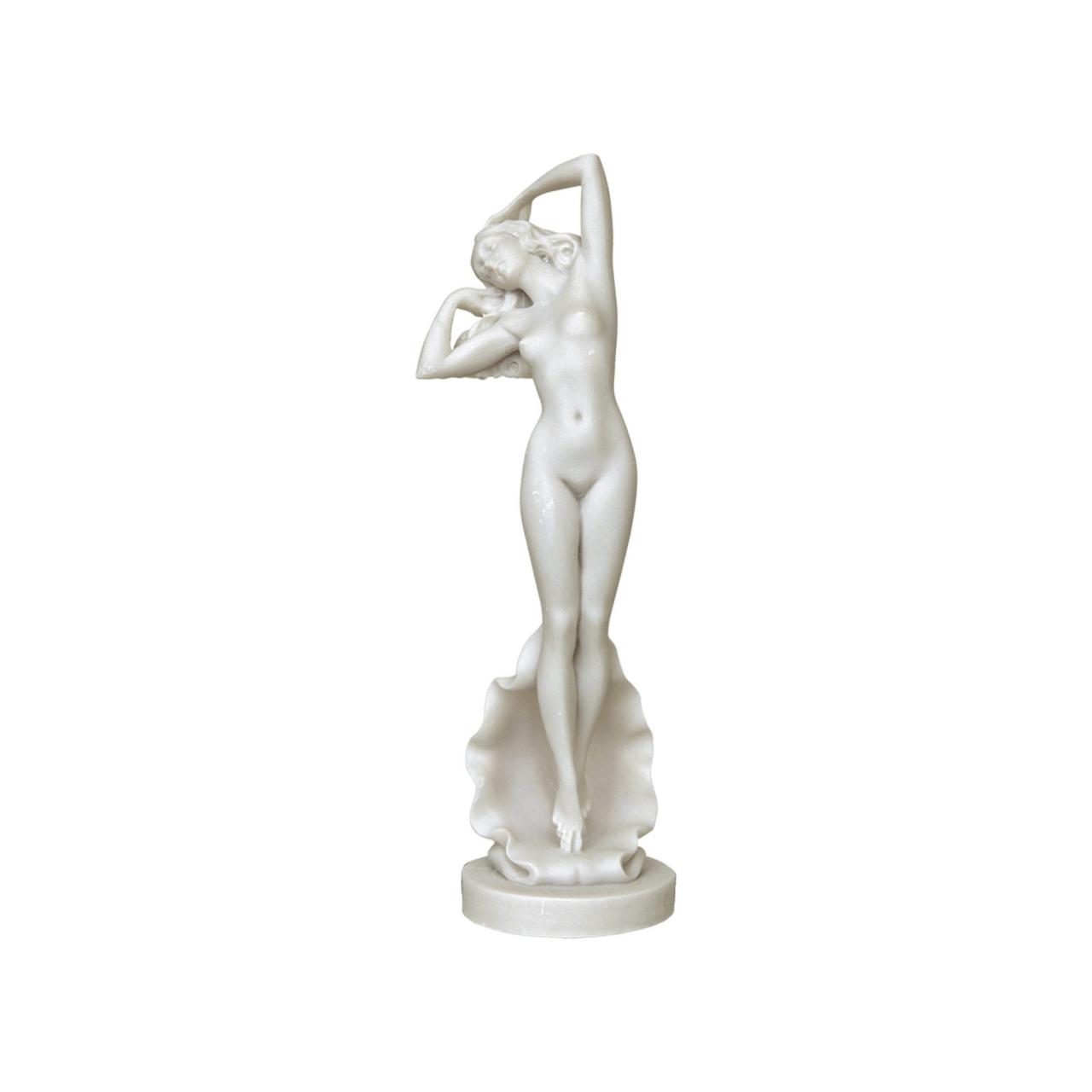 40cm - Nude Erotic Aphrodite Rising Sculpture Greek Handmade Alabaster Statue