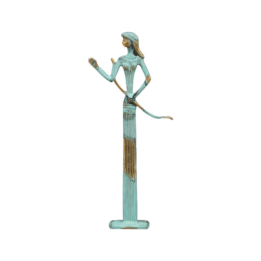 Artemis Diana Goddess Bronze Sculpture Ancient Greek Roman Mythology Handmade Statue 36cm
