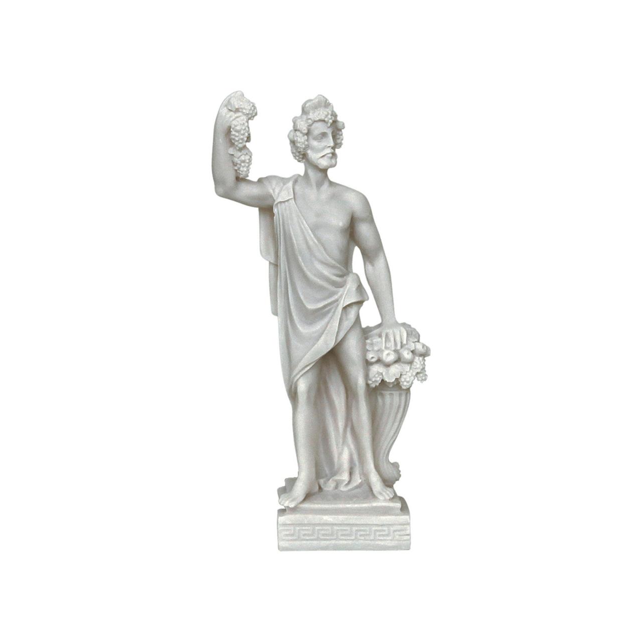 Dionysus Sculpture Greek Roman Mythology God Alabaster Handmade Statue 25cm