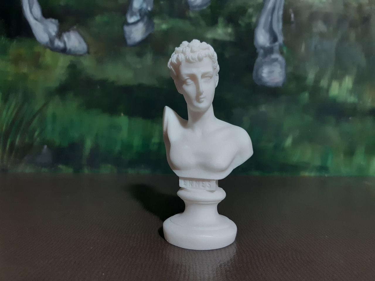 Hermes God Bust Mini Statue Sculpture
