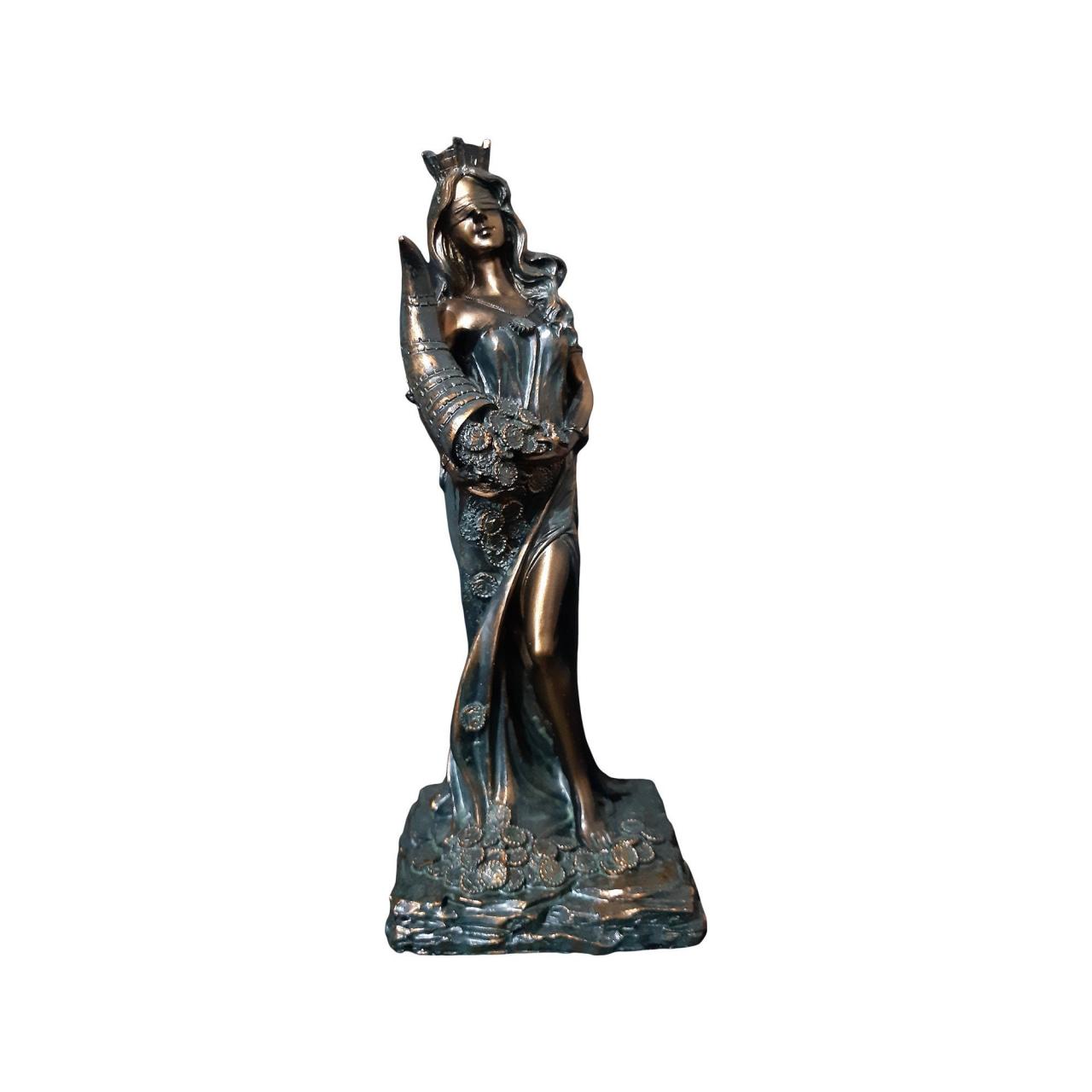 Greek Statue Tyche Fortuna Greek Roman Goddess Handmade Sculpture