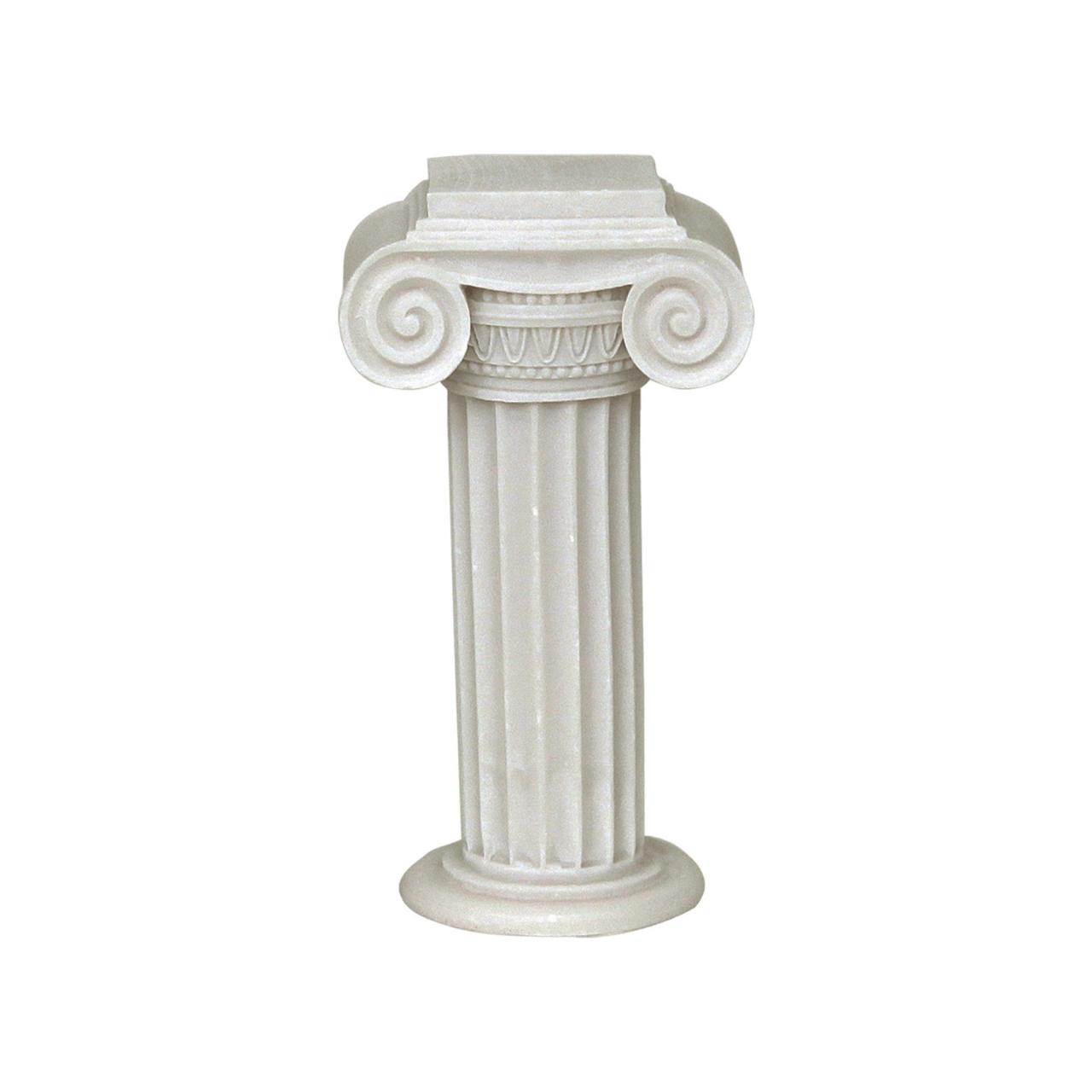 Greek Ionic Column Sculpture Handmade Alabaster Replica Statue 13cm - 5.12"