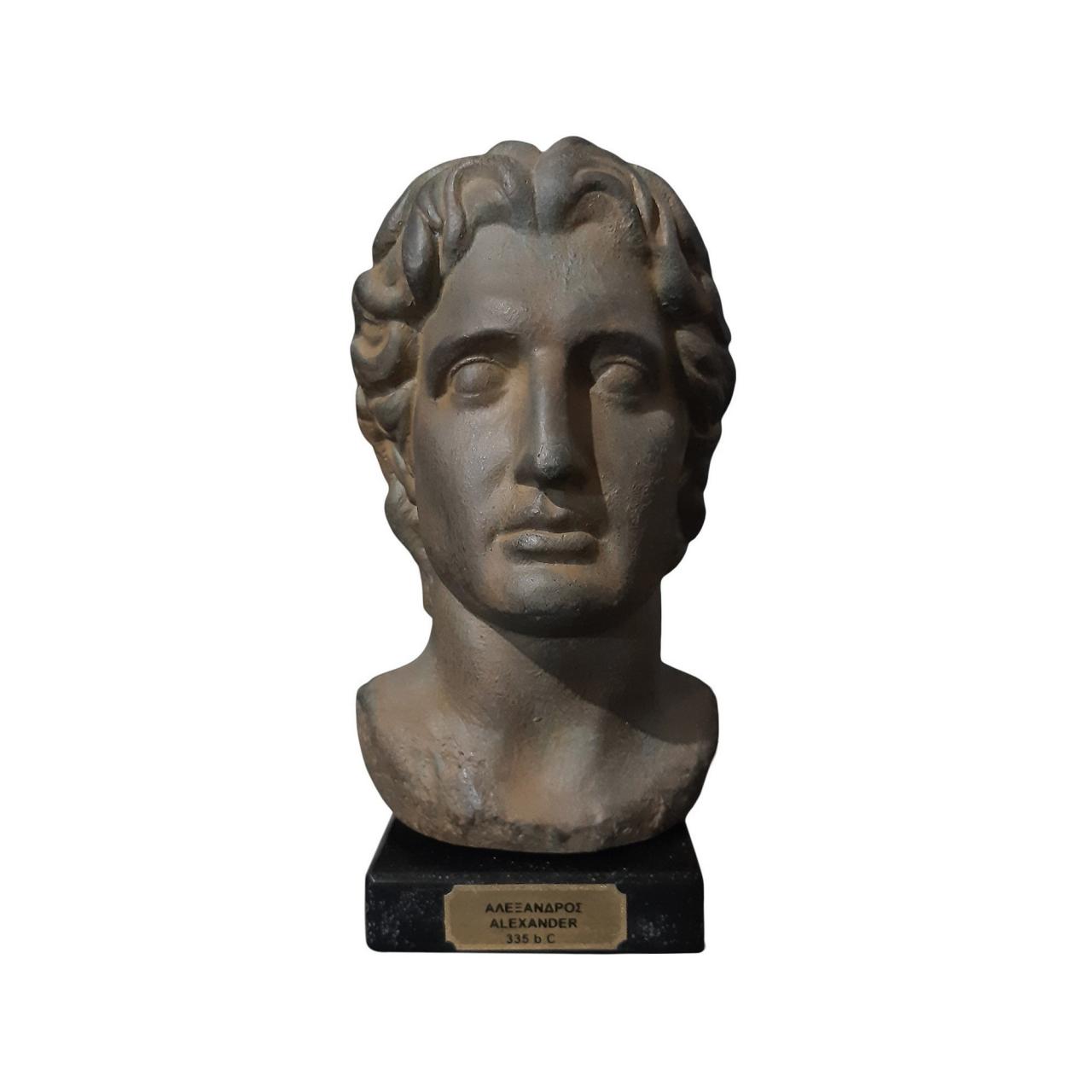 Alexander The Great Ancient Greek Museum Replica Bronzed Sculpture King Of Macedonian