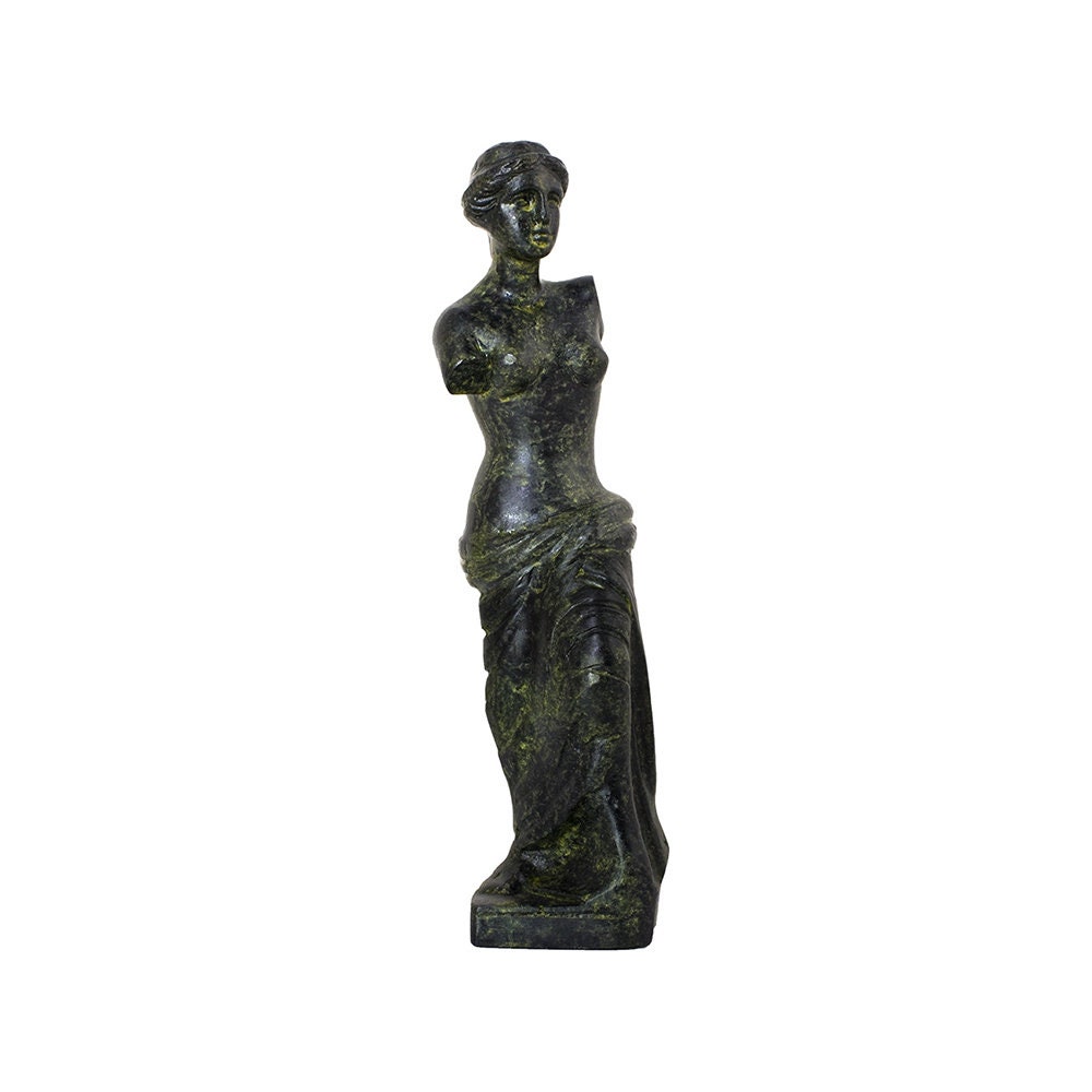 Aphrodite Goddess Of Milos Solid Bronze Sculpture Venus De Milo Ancient Greek Roman Handmade Craft Statue 23cm